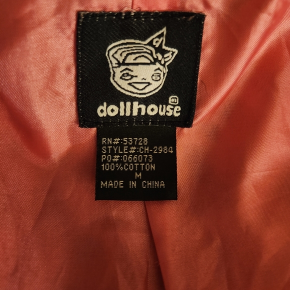 Dollhouse cropped jacket leopard printed 3/4 sleeves size M - Picture 9 of 9